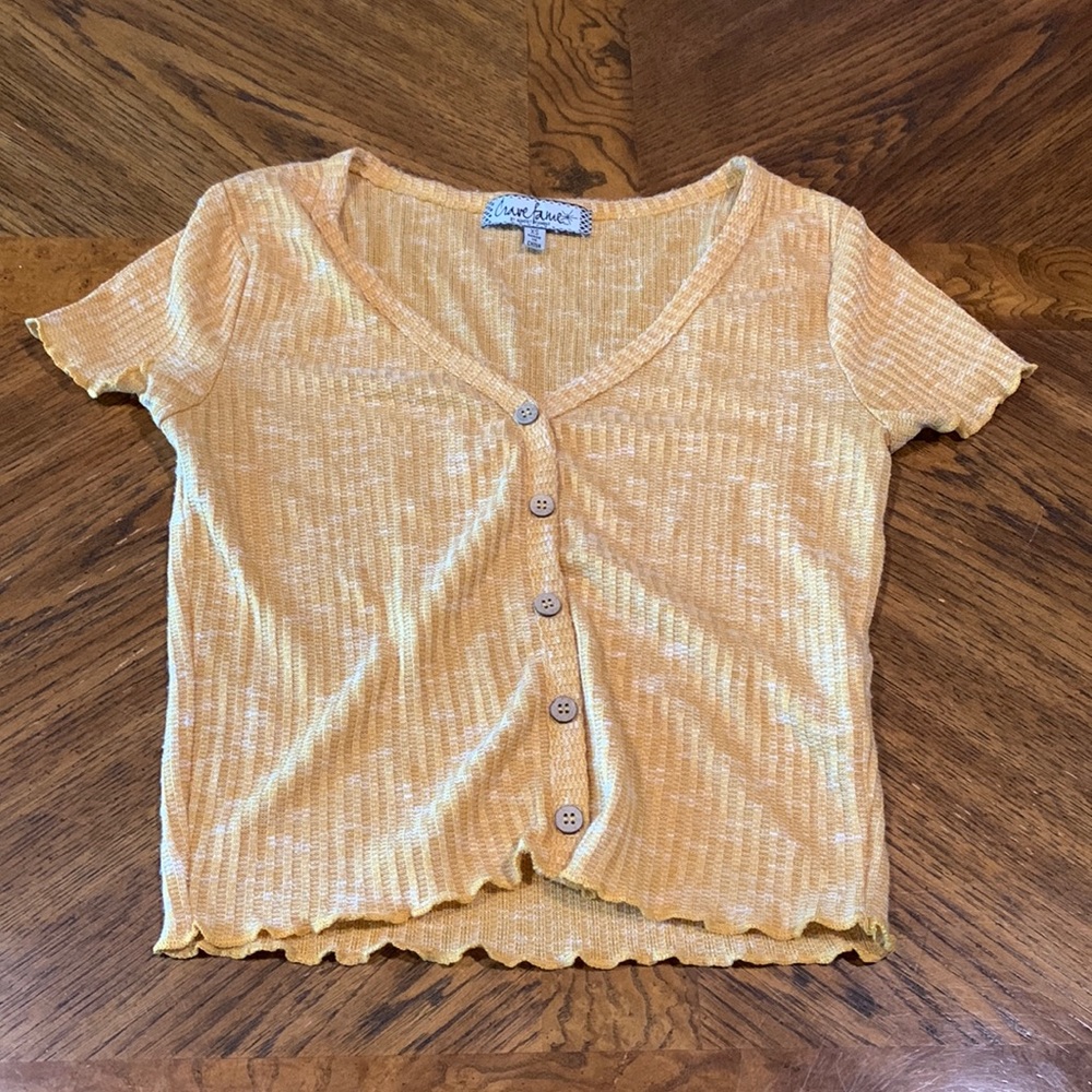 Crave fame yellow top